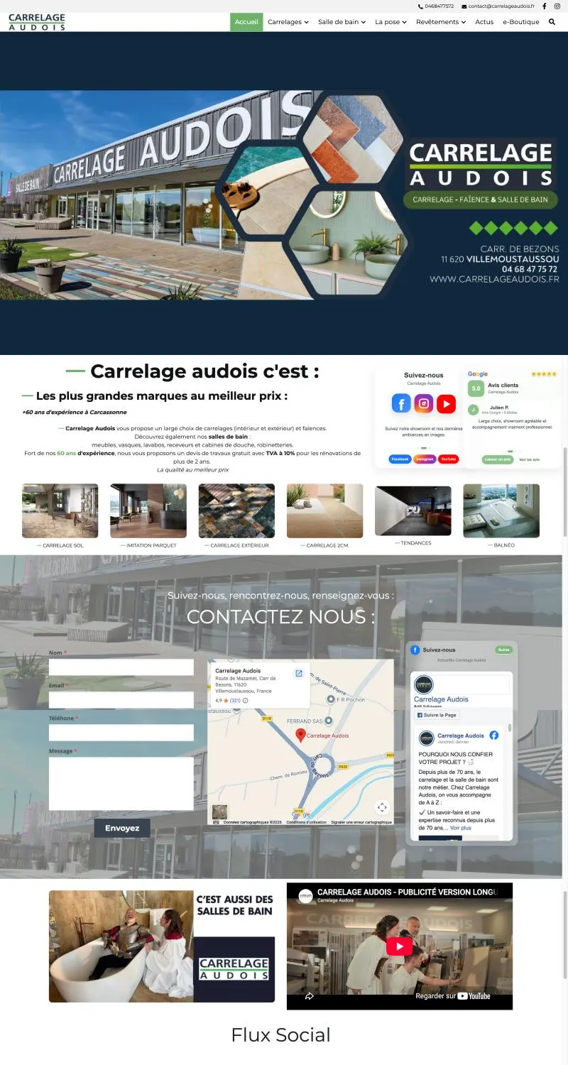 Aperçu du site Carrelage Audois