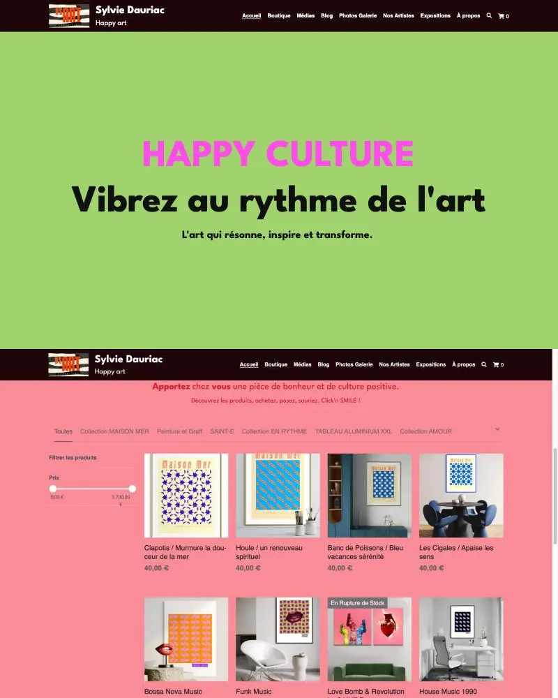 Aperçu du site Sylvie Dauriac